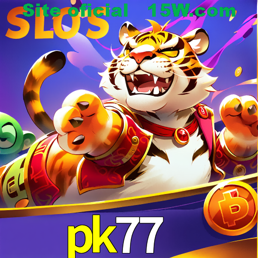 Imagem promocional da pk77 mostrando a plataforma e suas vantagens